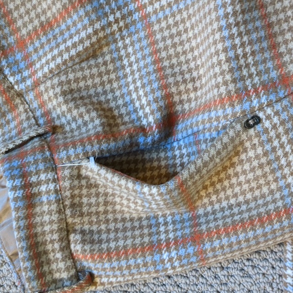 Ottod'ame plaid wool High rise wide leg pants - Picture 13 of 13